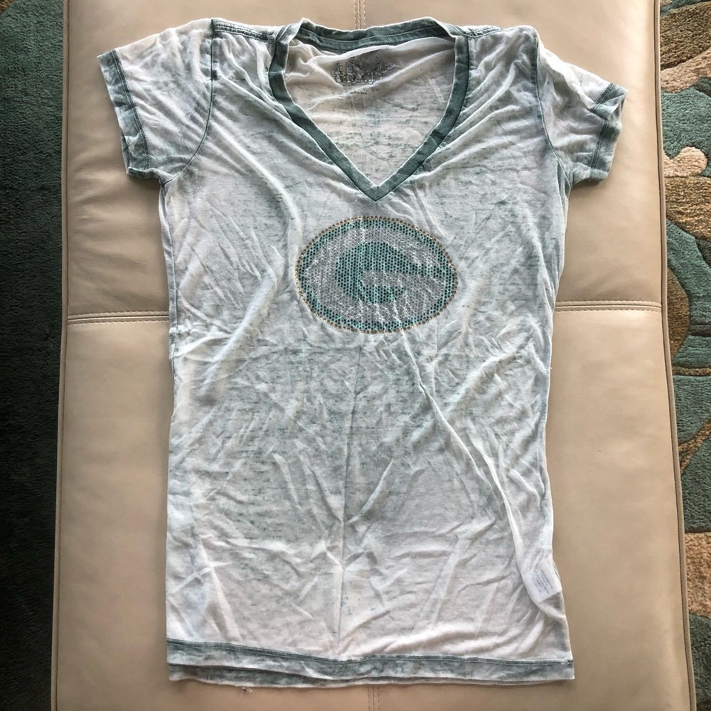 Green Bay Packers distressed jeweled t shirt